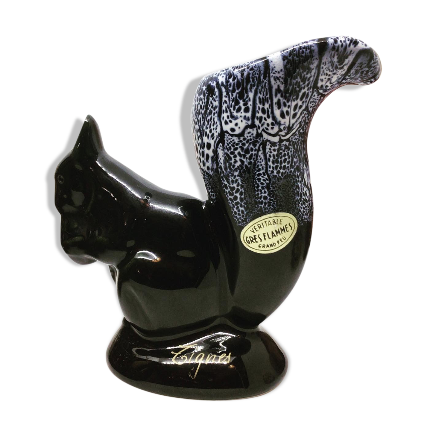 Vallauris squirrel vase