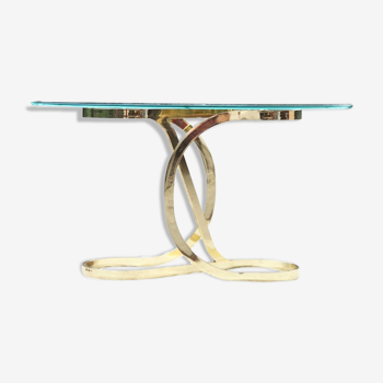 Table console en ruban de laiton Design Institute of America