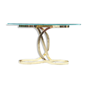 Table console en ruban de laiton Design Institute of America