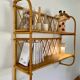 Vintage rattan shelf