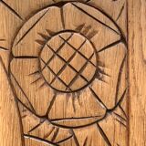 Parisian art deco wardrobe solid raw oak 1930