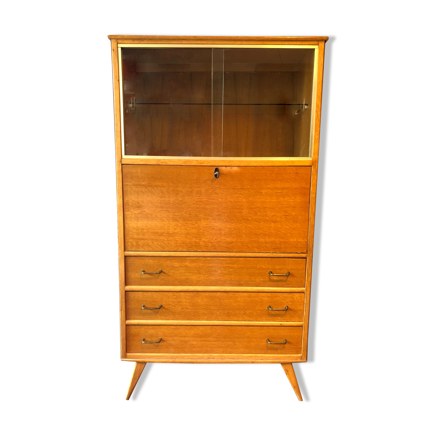 Secrétaire vintage pieds compas