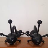 Set of 2 black Sputnik coat racks