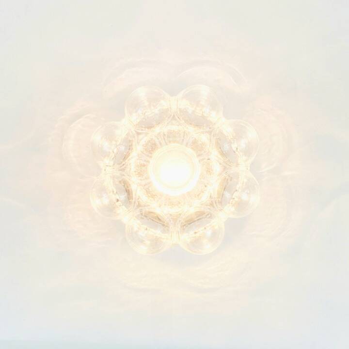 Mid-Century Space Age Bubble Glass Ceiling Lamp by H. Tynell, Germany, 60s