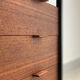 Scandinavian desk in teak & metal 1960s