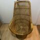 Vintage rattan armchair – High back – 1970s
