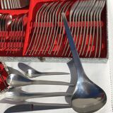 Stainless steel housewife Guy Degrenne 70s completes 49 pieces