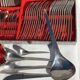 Stainless steel housewife Guy Degrenne 70s completes 49 pieces