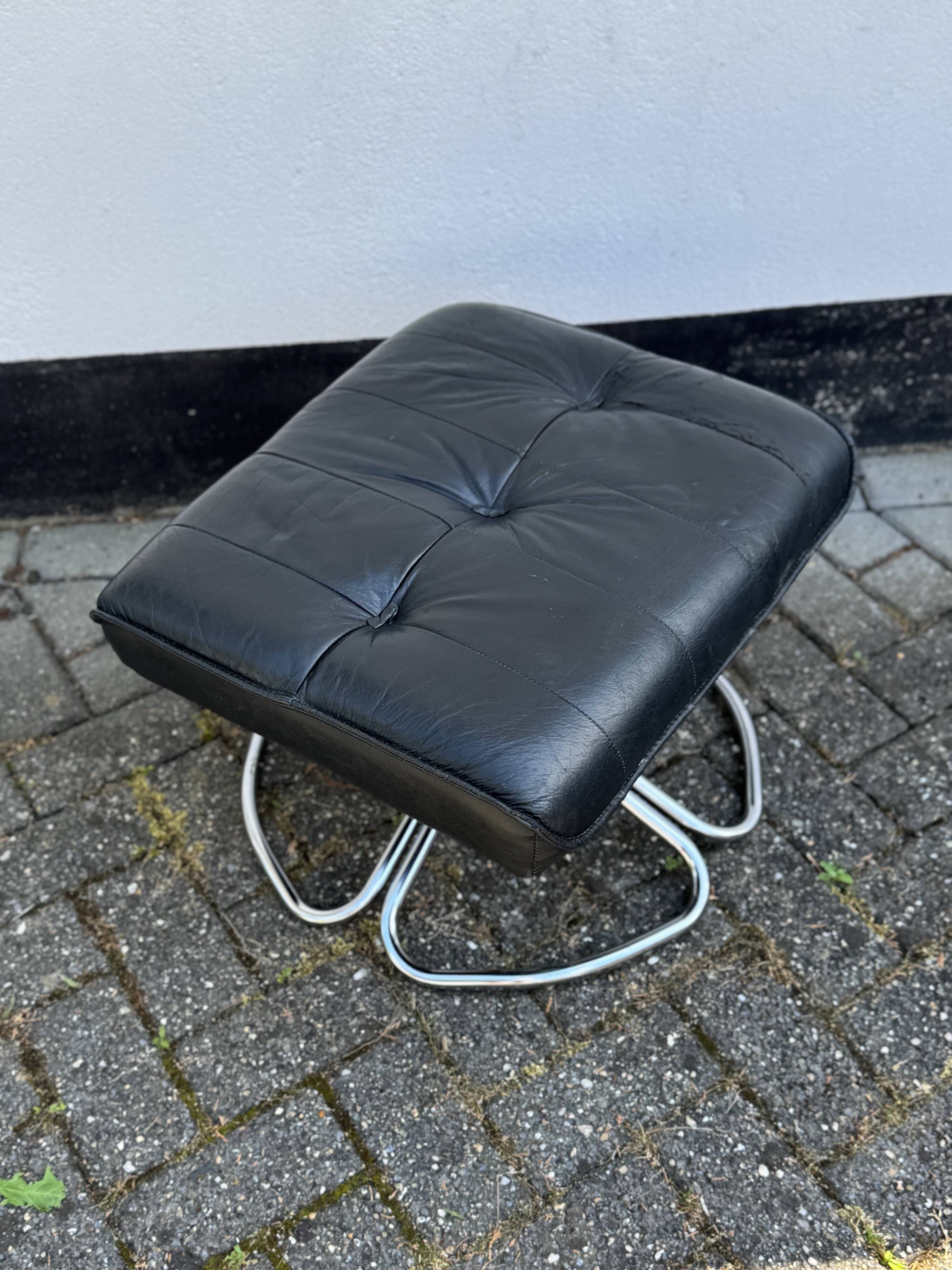 Unico of Denmark Leather Ottoman