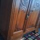 Buffet art déco plateau marbre, meuble vaisselier ancien