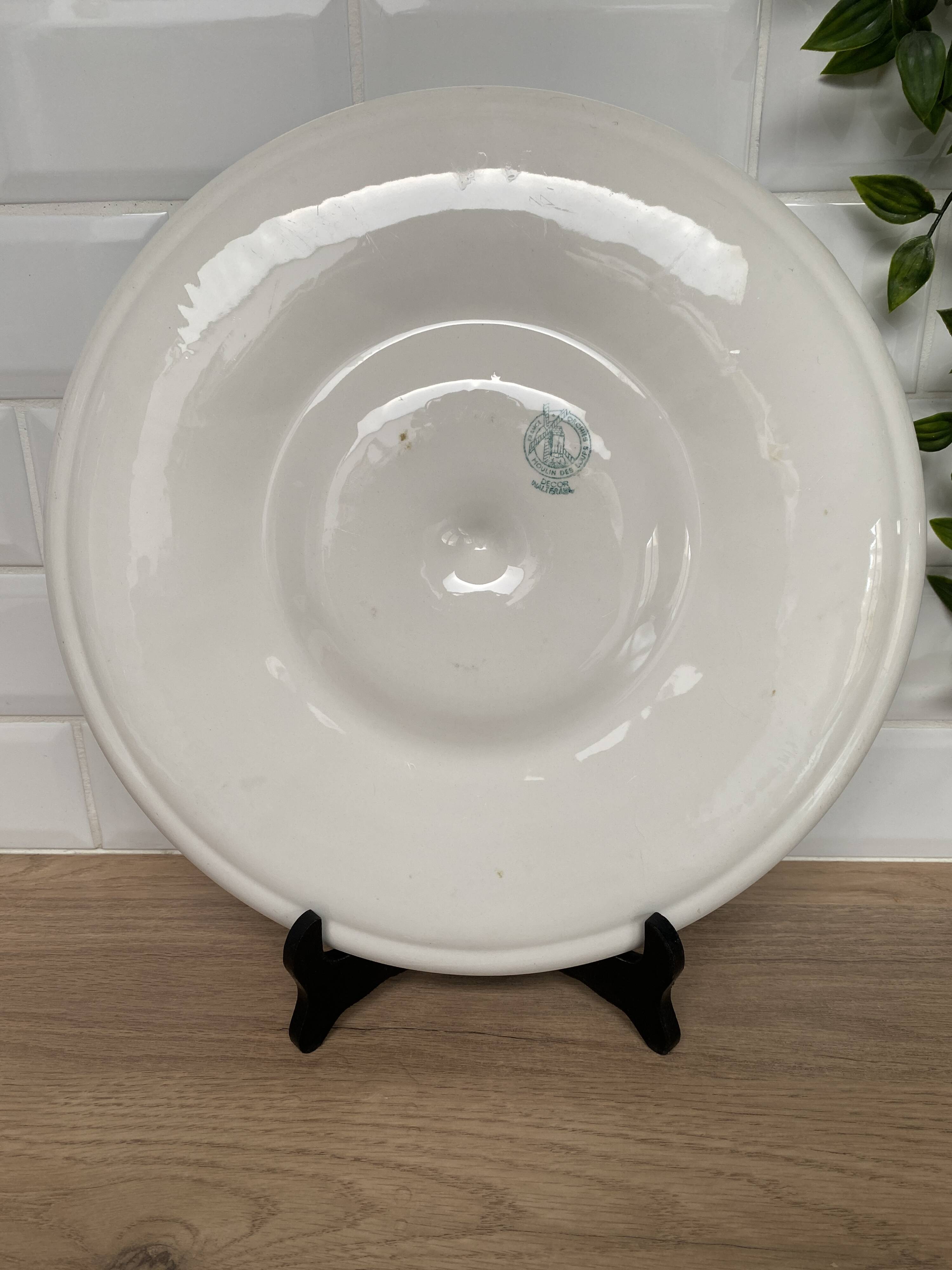 Large oyster plate Moulin des loups Orchies