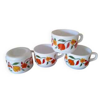 Vintage Arcopal mugs