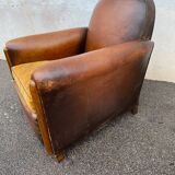 Leather club chair