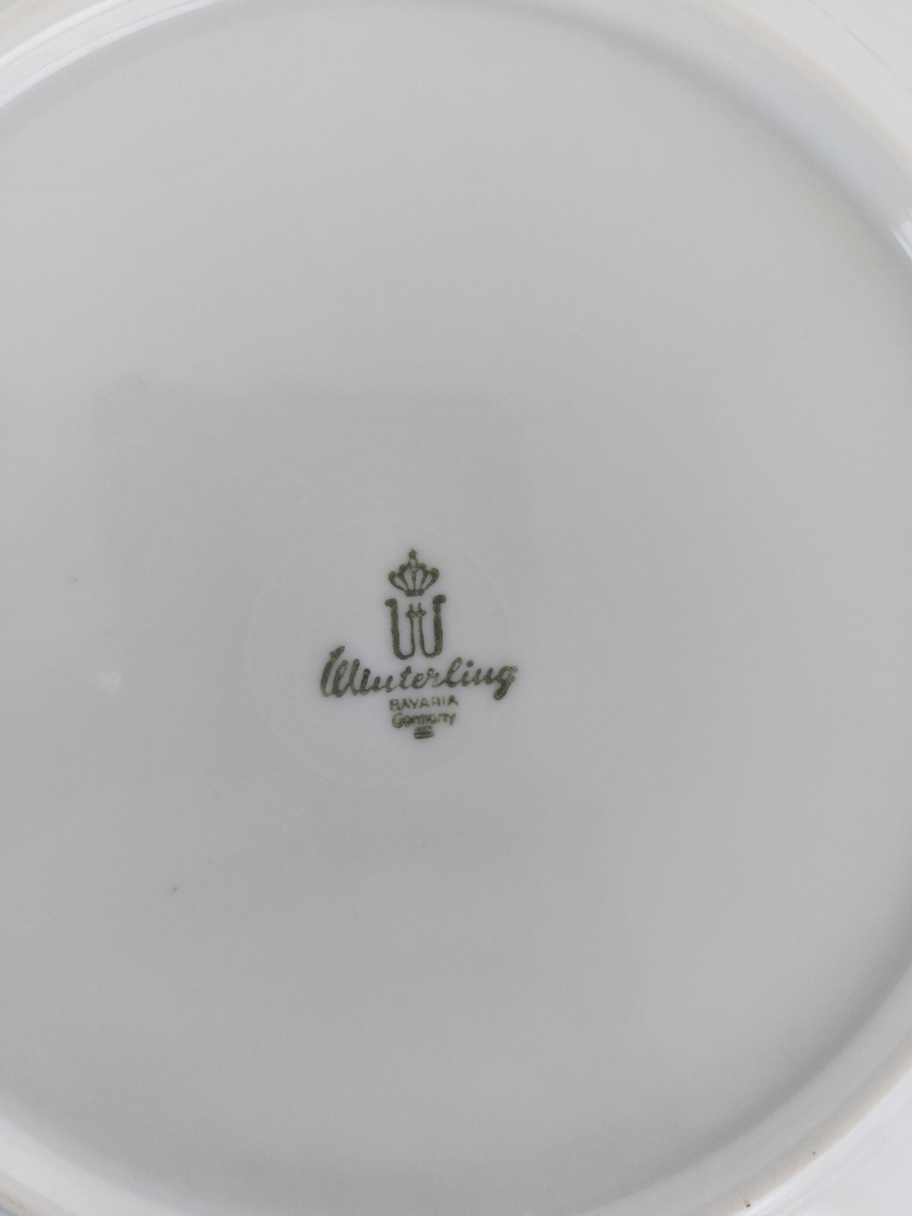 12 dessert plates porcelain Bavaria, Winterling
