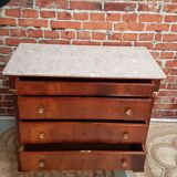Half-column Empire chest of drawers