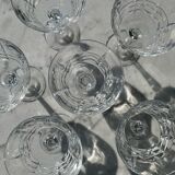 Lot 6 verres en cristal