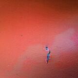 Armchair skaï orange 70s vintage