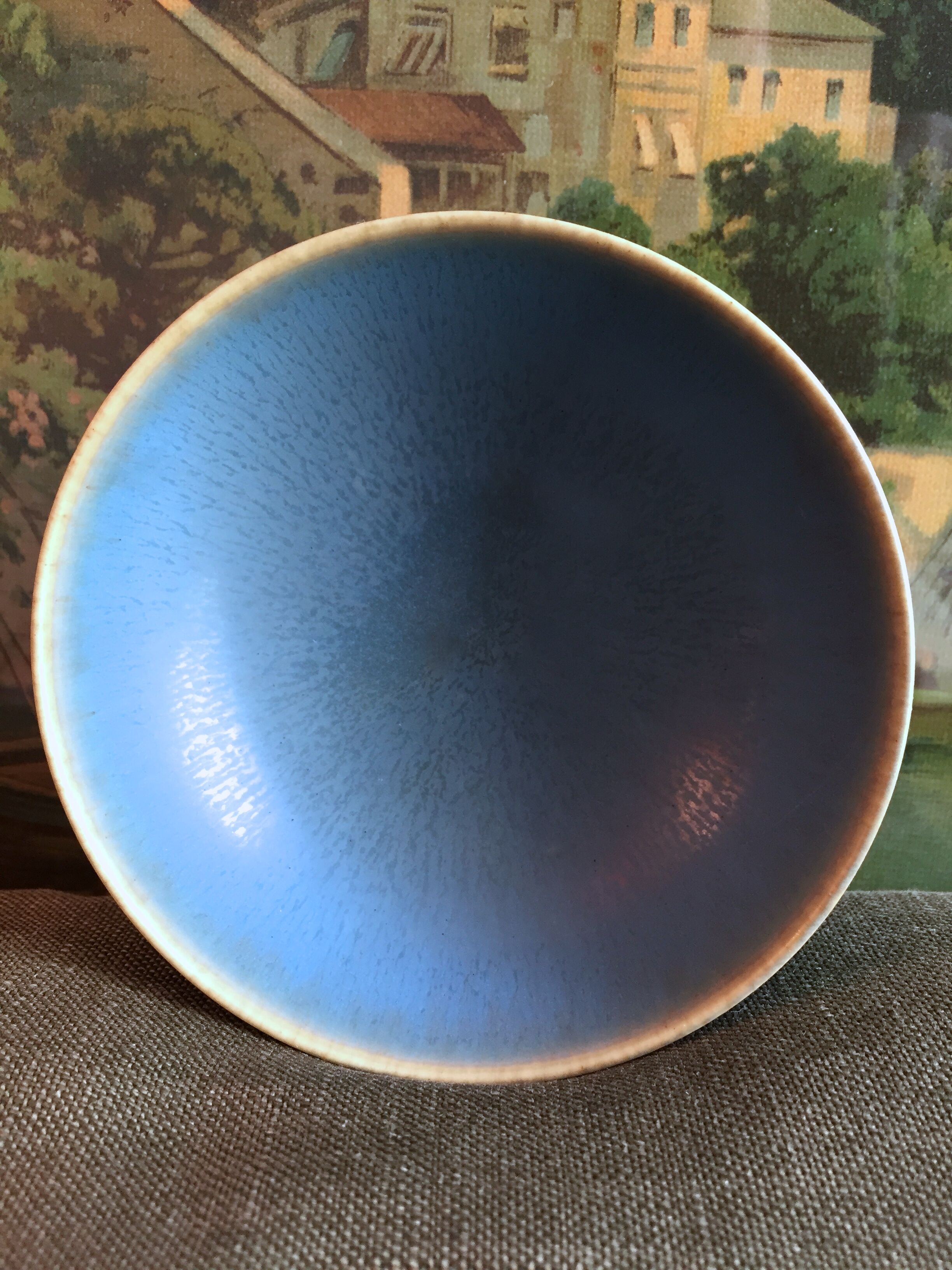 Palshus HaresFur Bol Linnemann-Schmidt for Palshus, Denmark, vintage ceramic pottery vase 1950