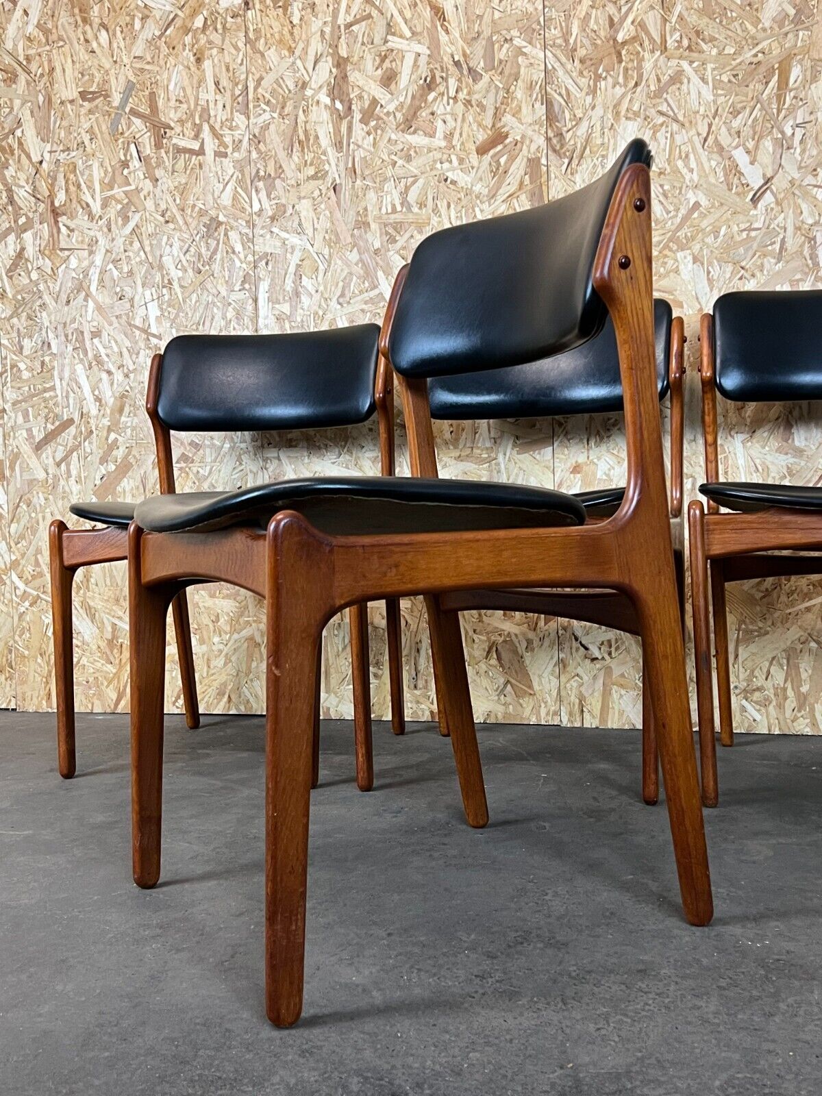 4 70s chairs teak dining chair erik buch o.d. møbler denmark