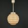 Vintage pink glass pendant lamp, Italy, 1950s