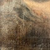 Oil on canvas signed female nude reading