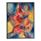 Abstract - The Samurai, oil on wood panel signed 1989
