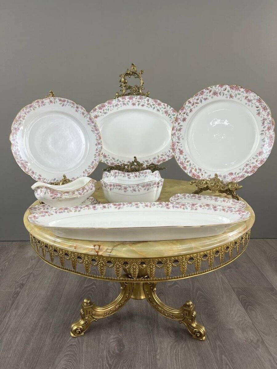 Pillivuyt & cie porcelain service 59 pieces, 19th century
