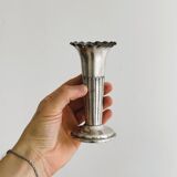 Small vintage soliflore in patinated light metal