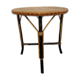 Table in bamboo and rattan Napoleon III