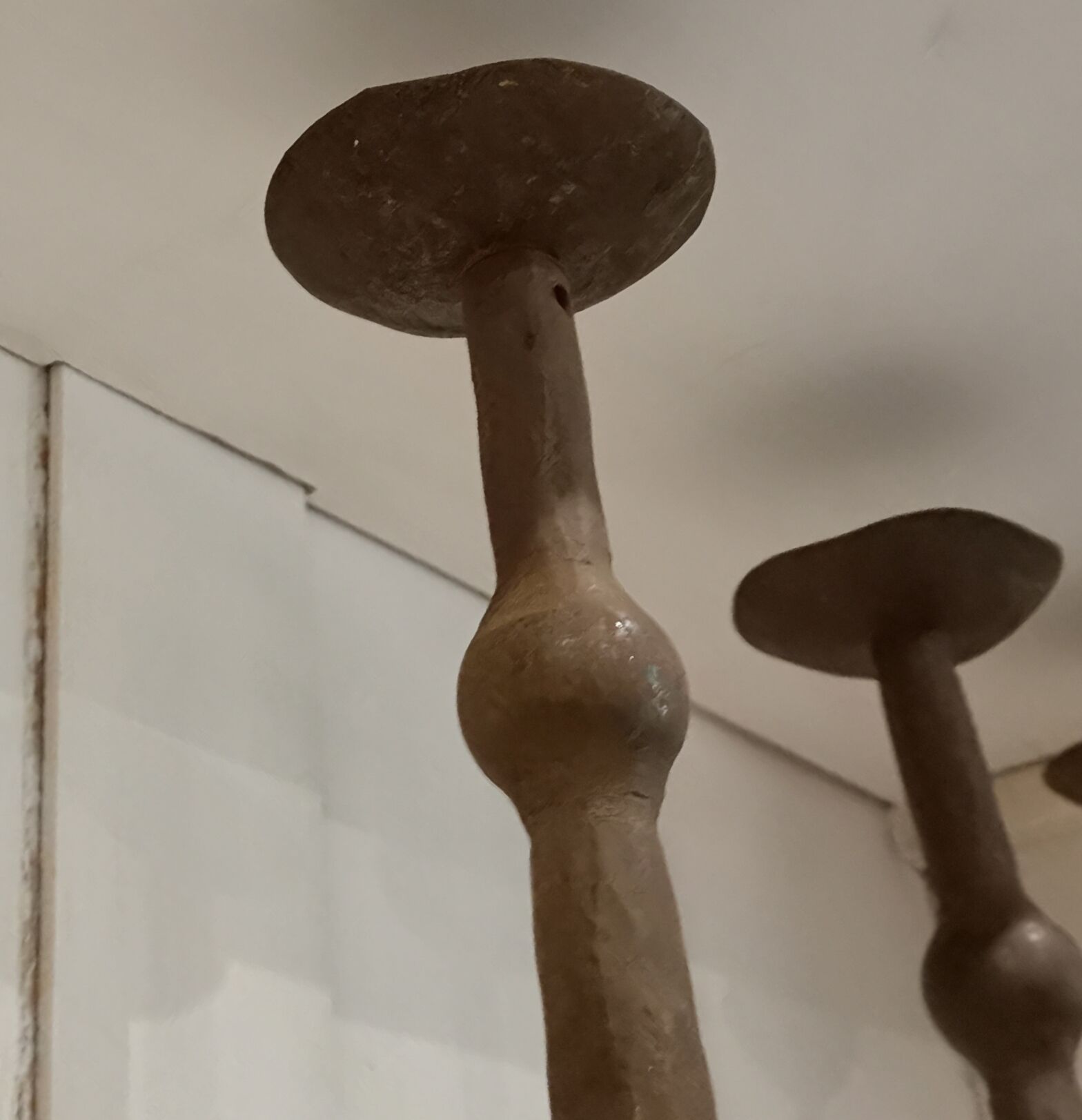 Set 4 steel candle holders