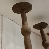 Set 4 steel candle holders