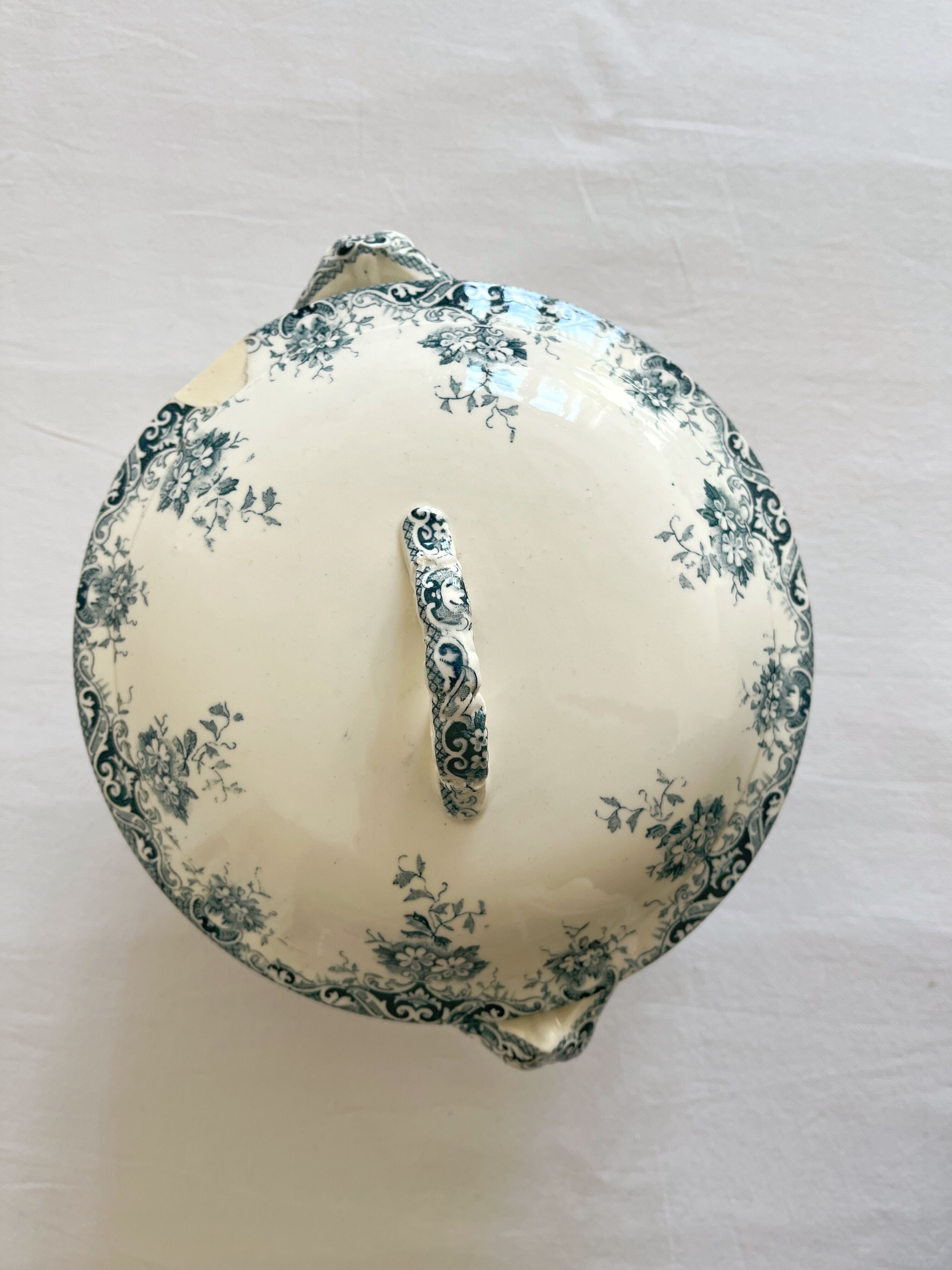 Iron earth tureen Primrose, Saint Amand and Hamage