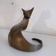 Abstract animal sculpture in bronze