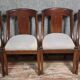 Set of 4 Empire style mahogany gondola chairs, 19th century