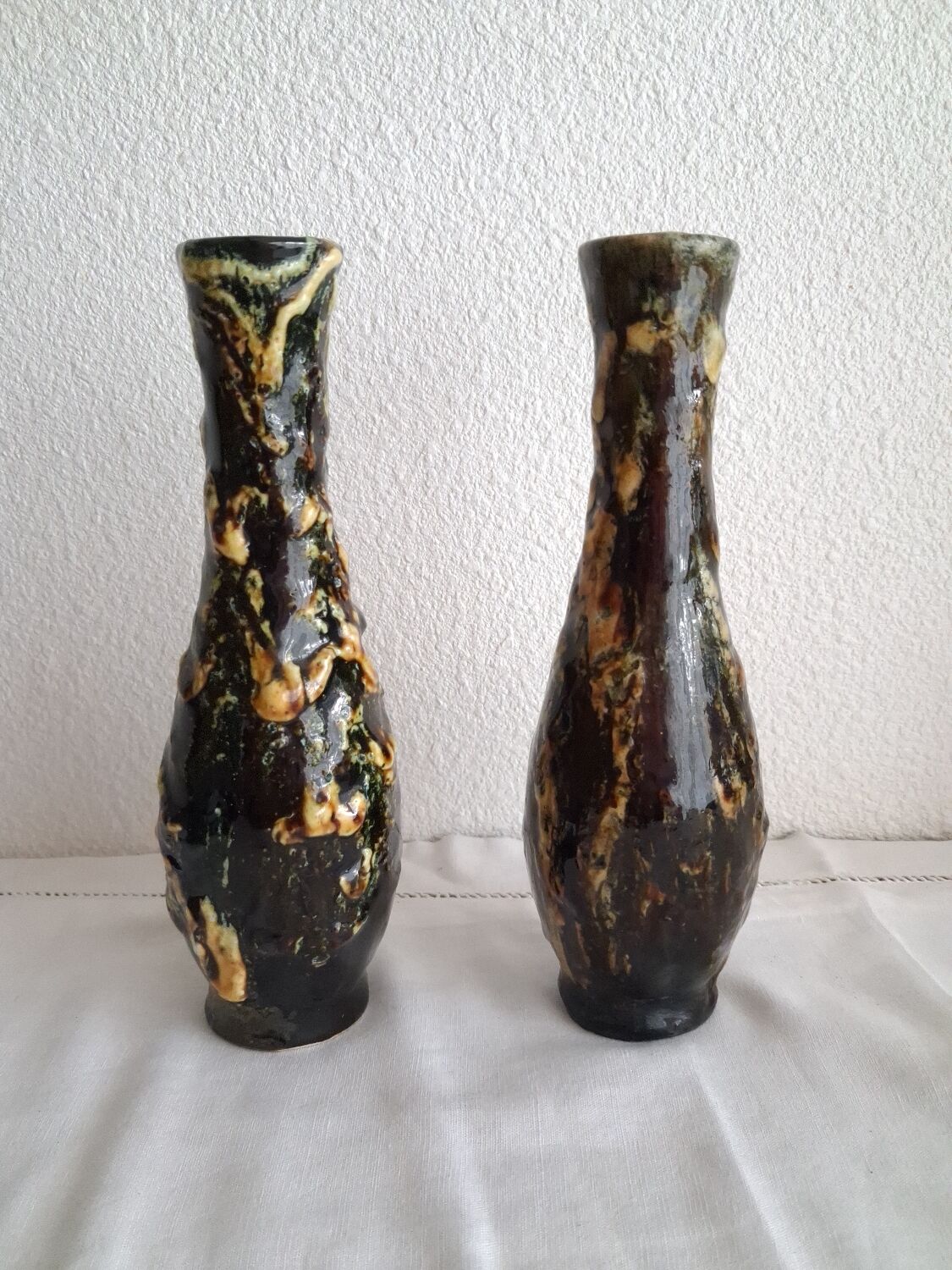 Pair of Vallauris bud vases