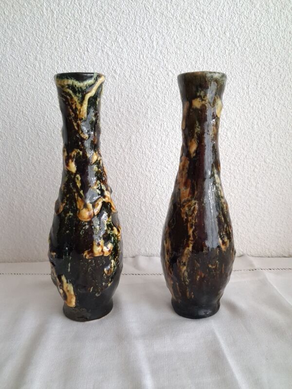 Paire de vases soliflore Vallauris