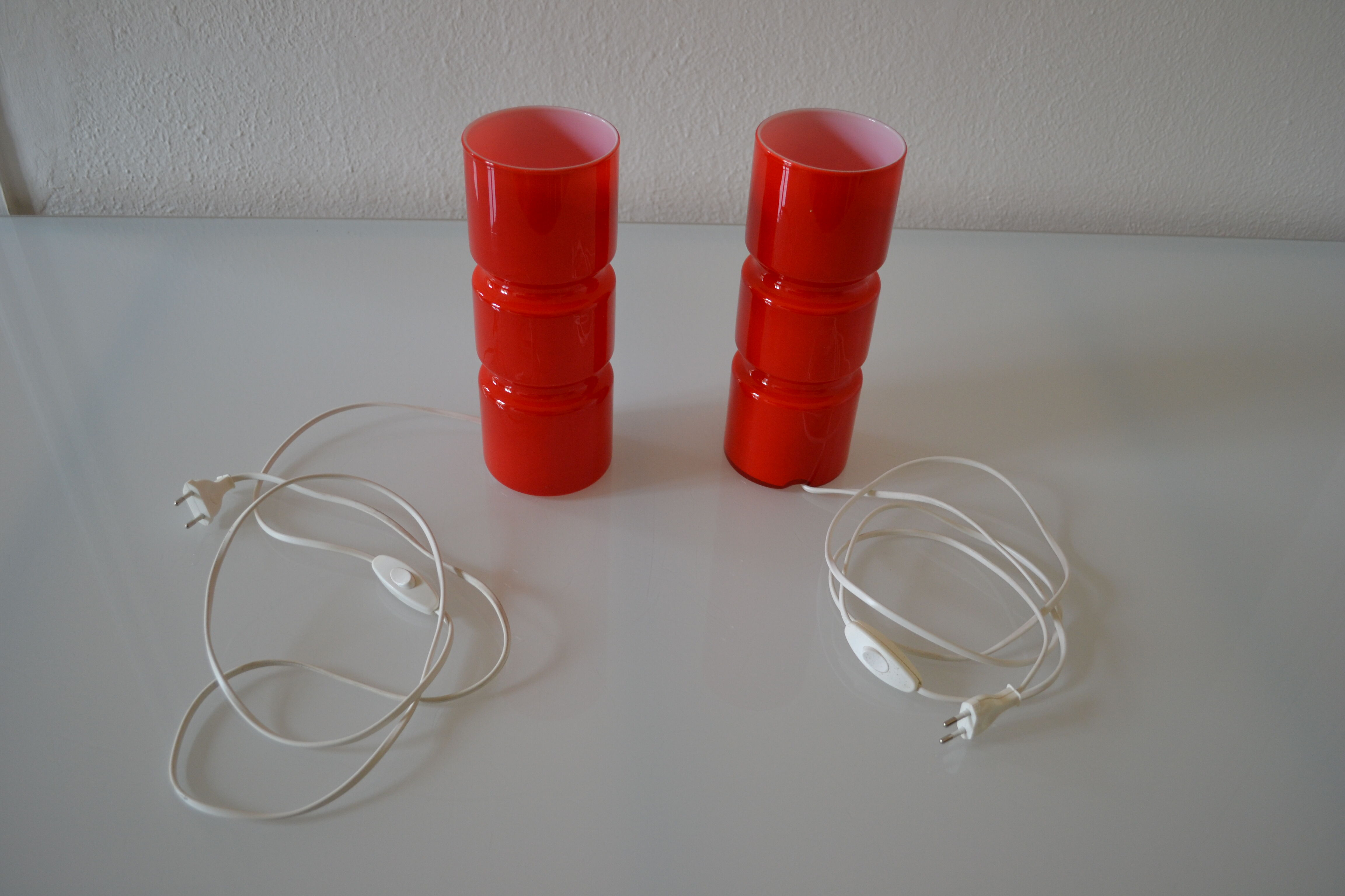 Paire de lampes postmoderniste habitat vintage