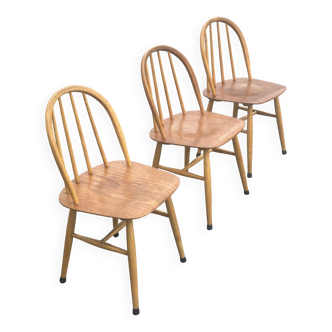Lot 3 chaises fanett edsby verken tapiovaara design 1958