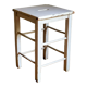 Workshop stool in vintage patinated solid wood