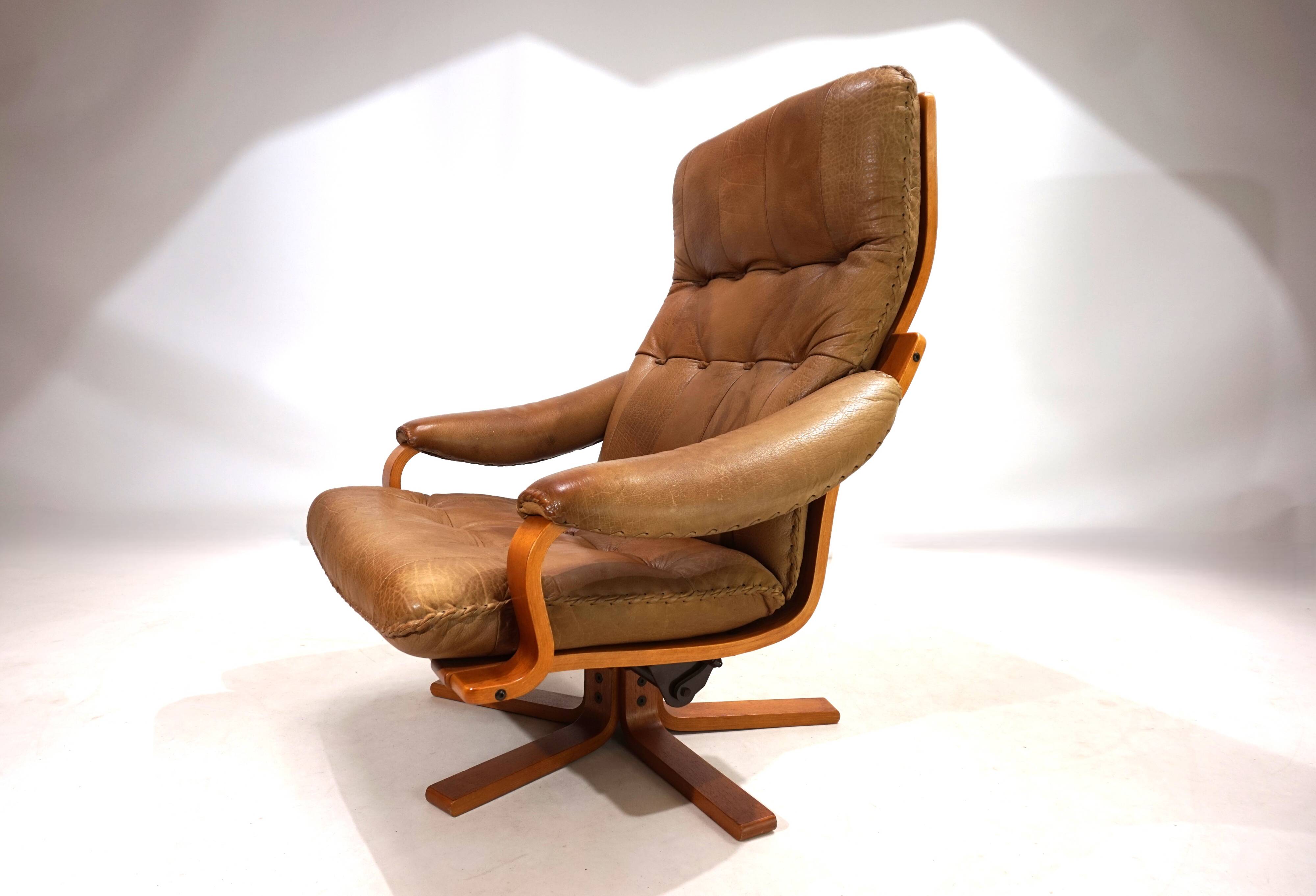 P. Schultz & Co. Denmark leather armchair, 1960