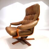 P. Schultz & Co. Denmark leather armchair, 1960