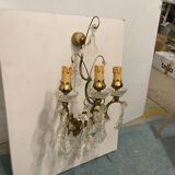Large Crystal Sconces Set of 3