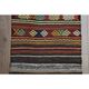 1970s vintage Turkish Oushak handmade wool cotton beige rug 73x292