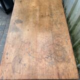 Vintage beech workbench with patina of use