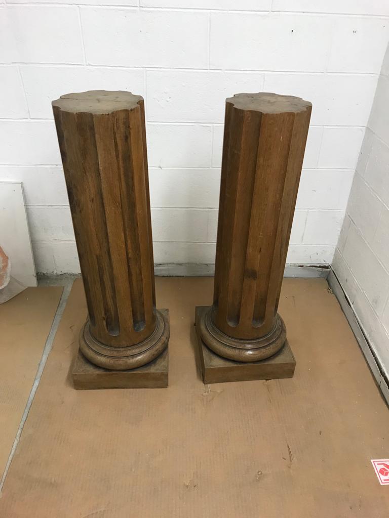 Wooden columns Yves Gastou