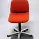 Vintage armchair model 231/5 in orange fabric by Wilkhahn