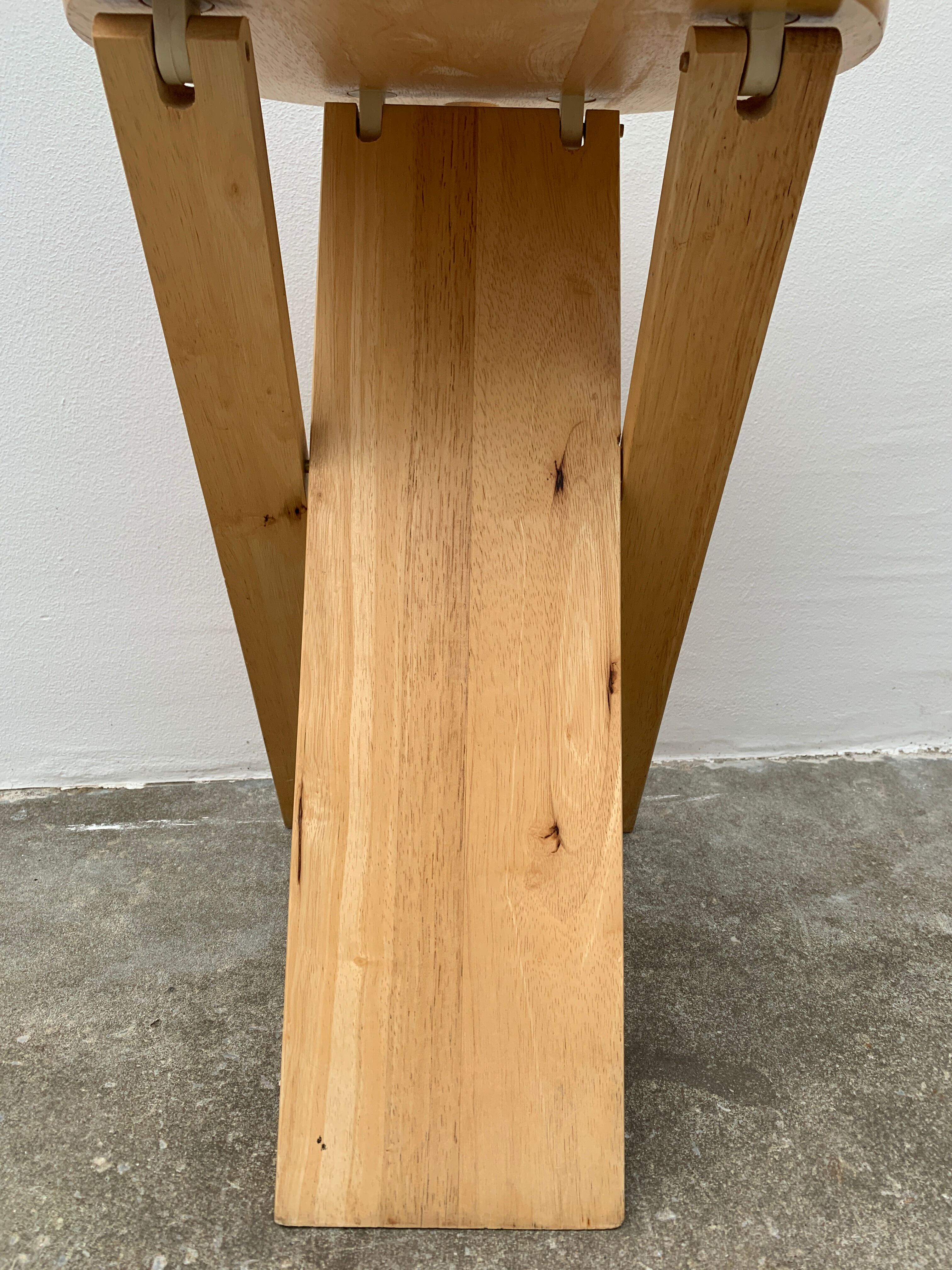 Wooden folding stool, model Suzy by Adrian Reed, 1980