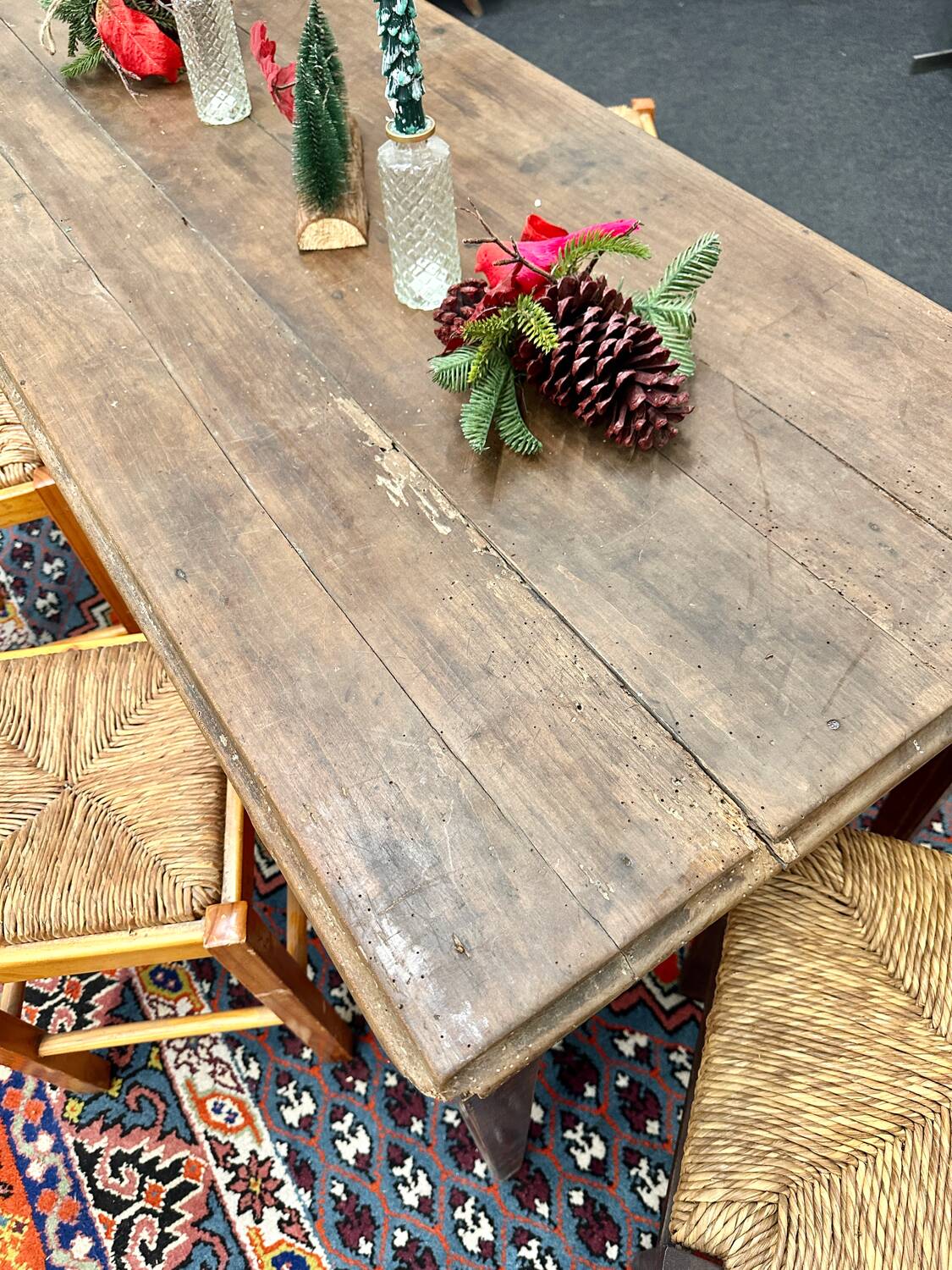 Weathered farm table