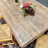 Weathered farm table