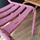Set of 4 50s bistro chairs in rusty metal